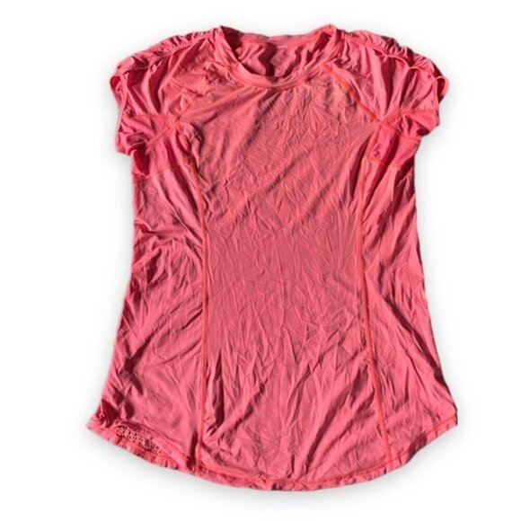 Lululemon Run: Sun Sprinter Short SleeveFlash Light size 10 - Picture 4 of 8